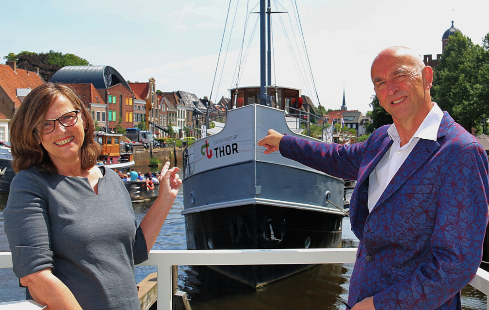 Rik & Cuun bij Thor vanaf het Pelserbrugje
