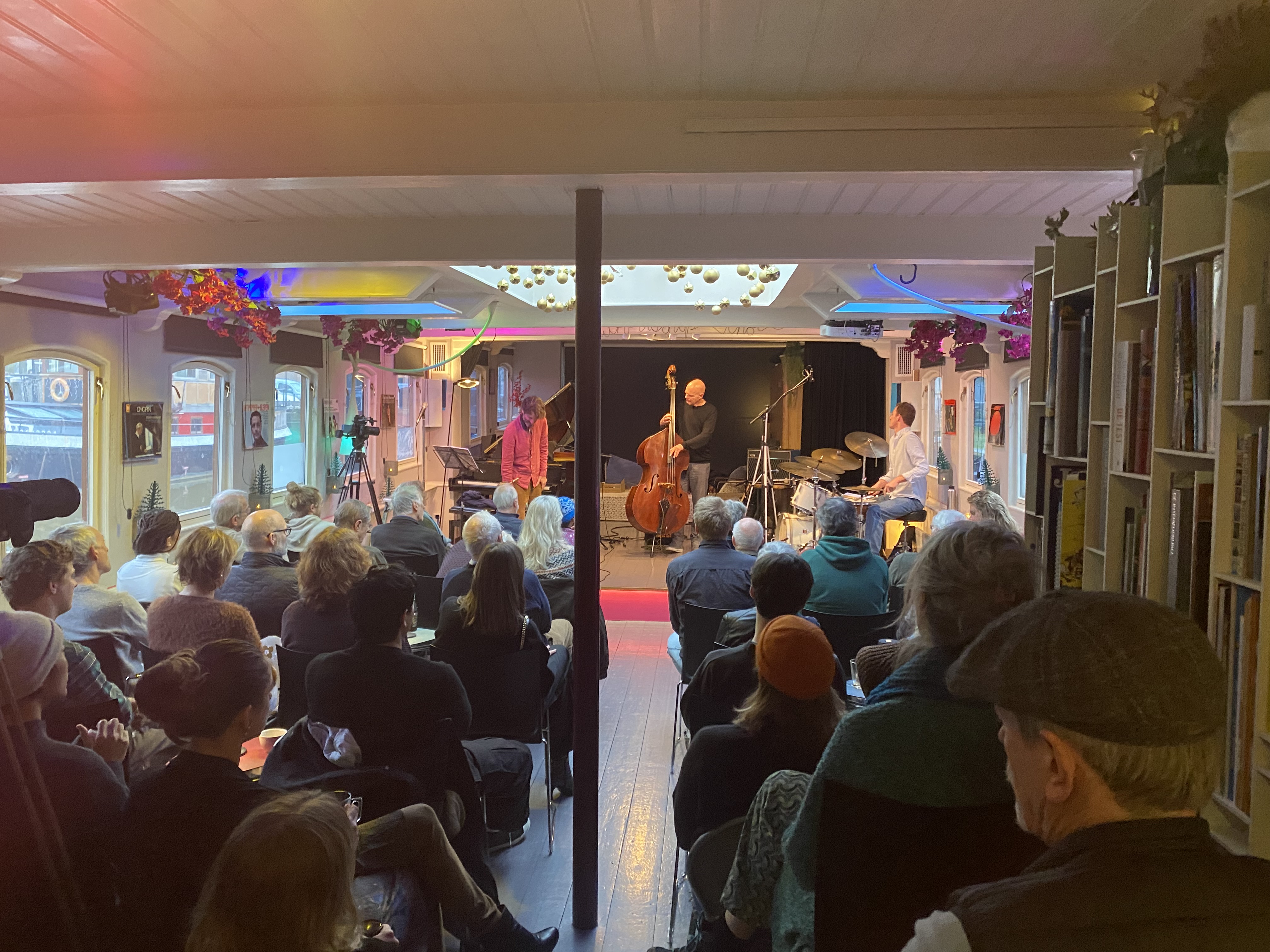 Jazz optreden tijdens de Kerst