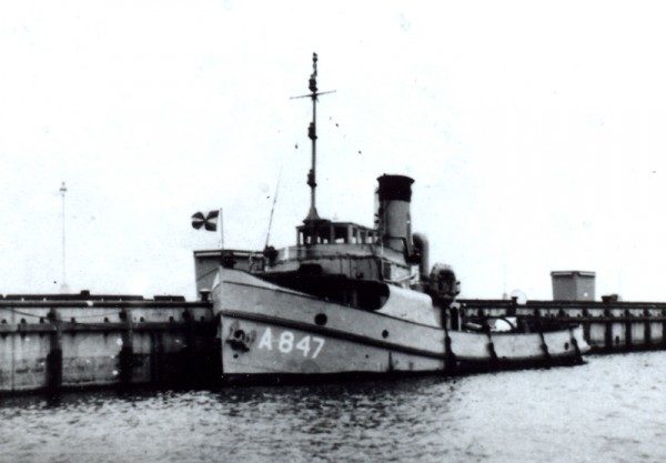 Als A 847 in marinedienst (jaren vijftig)